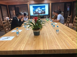 常熟客户到梁缘建科展厅参观并洽谈合作及考察在建项目