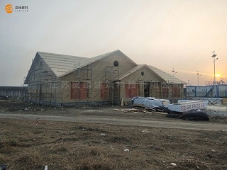 梁缘建科河南轻型木结构项目顺利结构封顶